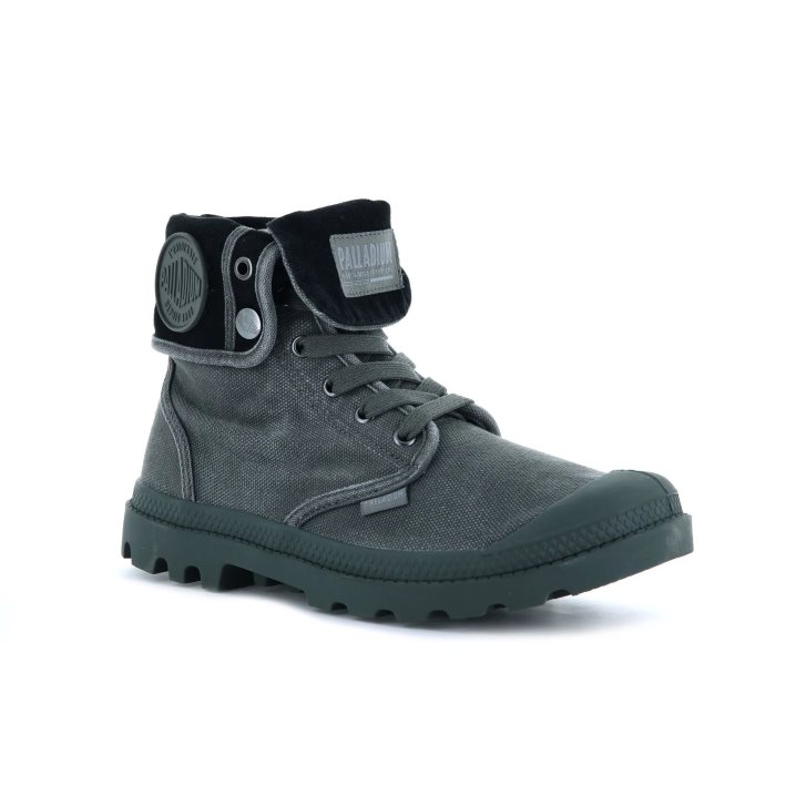 Palladium Baggy Women's Boots Dark Grey | UK A067-UAJ